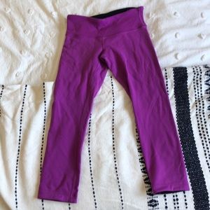 Hot Pink Lulu Lemon Crop Pants